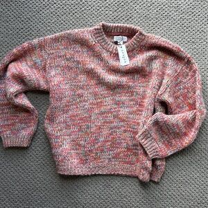 Velvet by Graham & Spencer Women's Trix Rainbow Alpaca Pullover Sweater Small